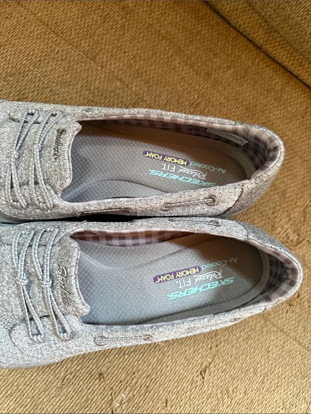 Skechers Women's Light Beige Slip-On Loafers - Picture 3 of 4